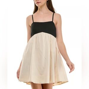 ROWA Black & White Strappy Back A-Line Dress | Size M